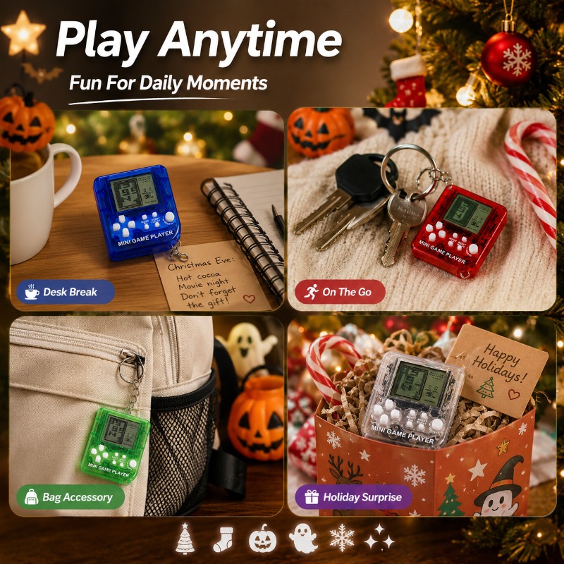 Mini Tetris Game Console Keych - đánh giá và giá Gaming Console Keychain