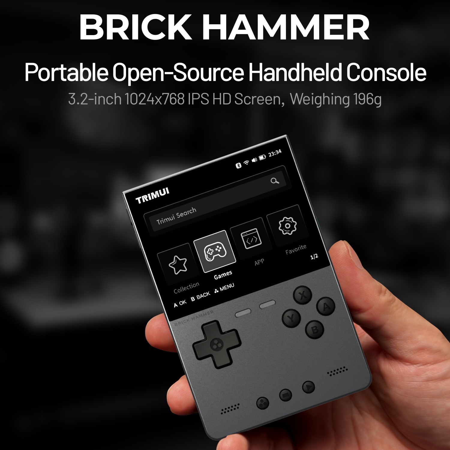 TRIMUI BRICK HAMMER Retro Hand - đánh giá và giá Gaming Console For Phone