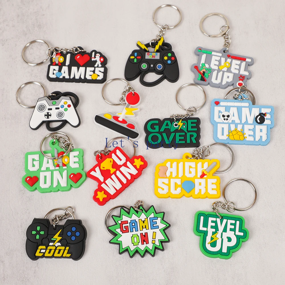 13Pcs Video Game on Theme PVC  - đánh giá và giá Gaming Console Keychain
